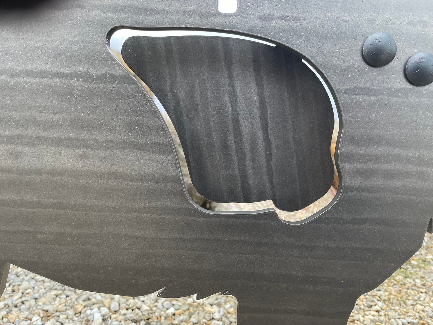 Life Size SR500 Coyote Steel Target with Reactive Vital & Legs - Side Profile