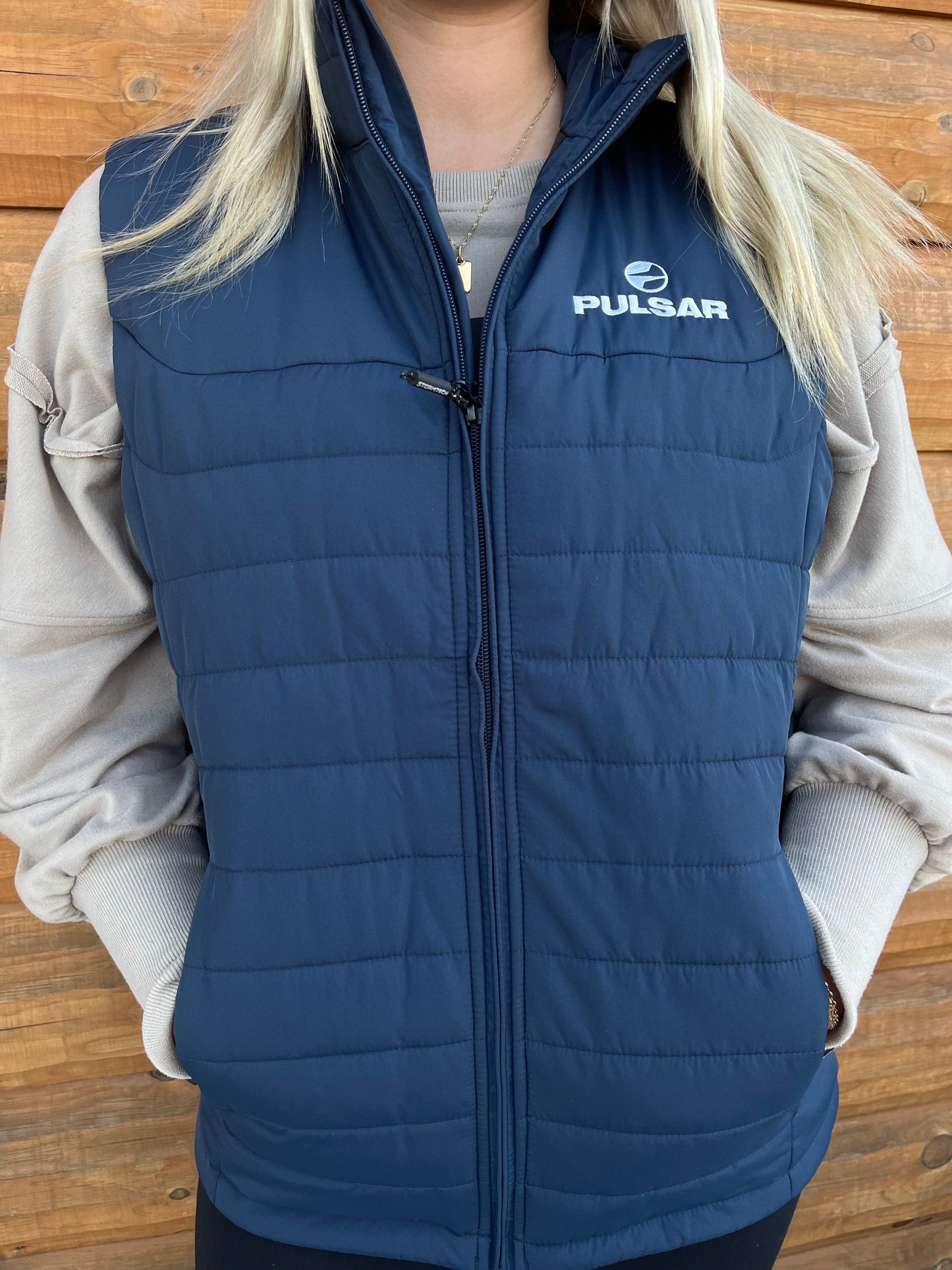 Pulsar Navy Quilted Blue Vest