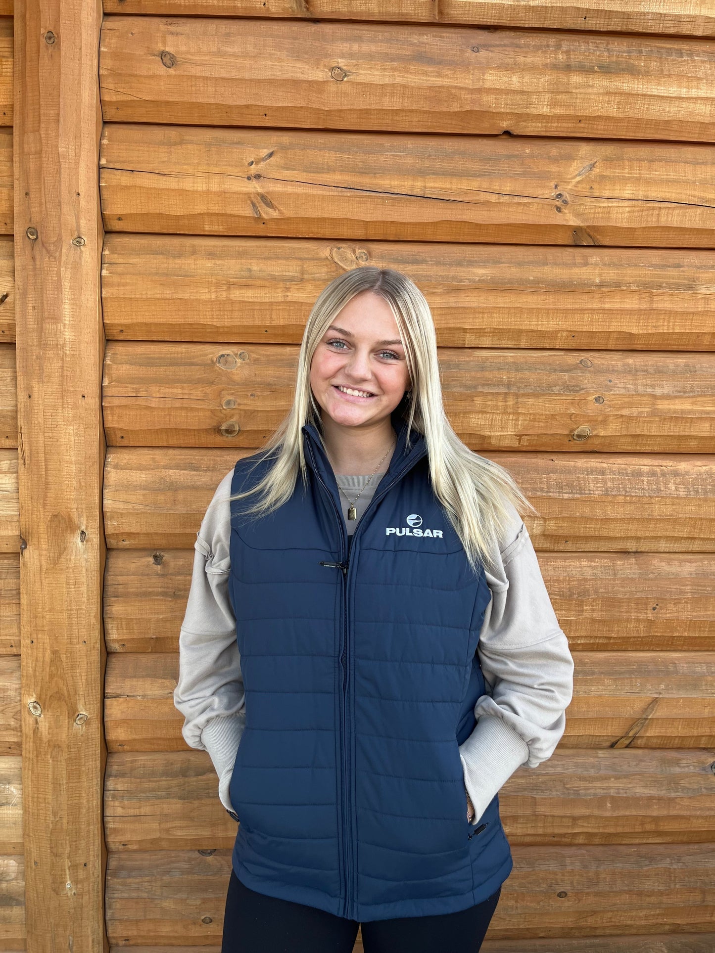 Pulsar Navy Quilted Blue Vest