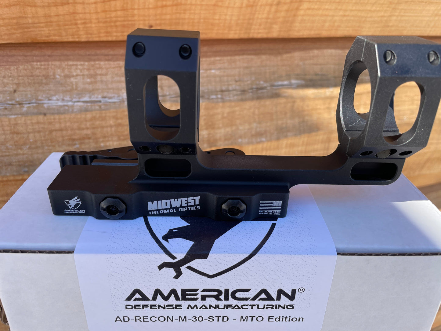 🔥MTO Edition 🔥 American Defense AD-RECON 30 STD Optic Mount, Black 30mm