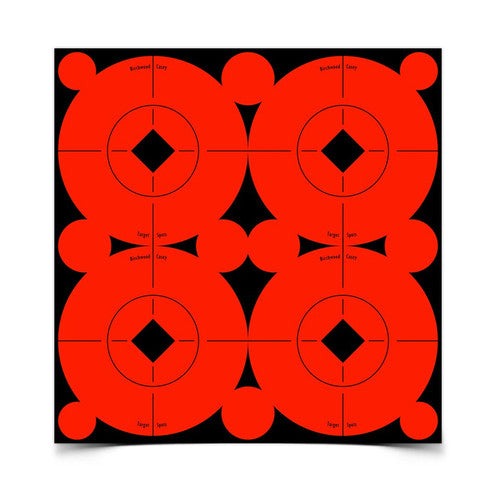 Birchwood Casey 33903 Target Spots Self-Adhesive Paper Black/Orange 3" Bullseye 40 Pack