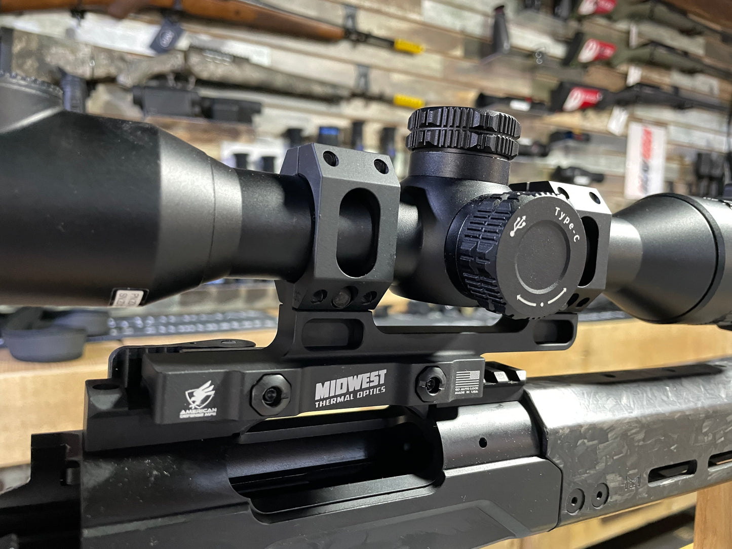 🔥MTO Edition 🔥 American Defense AD-RECON 30 STD Optic Mount, Black 30mm