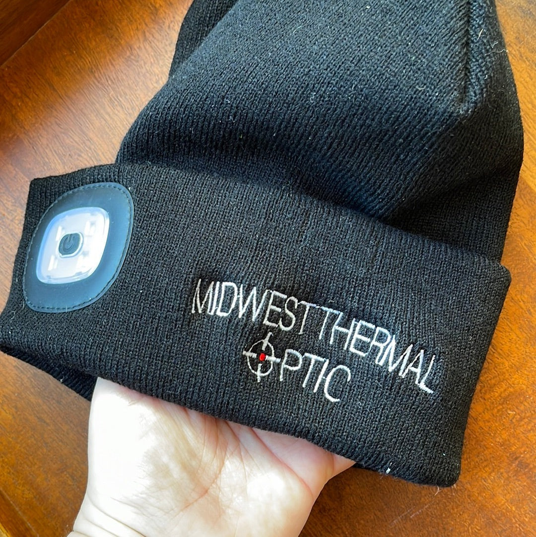 Midwest Thermal Optics LED Beanie – Rechargeable Lighted Winter Hat