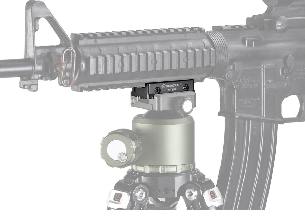 NP-60N Picatinny NATO Arca-Swiss Tripod Dovetail Adapter Mount Arca