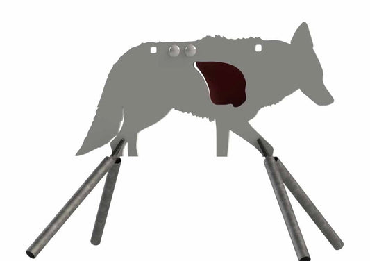 AR500 Coyote Target W/ REACTIVE Vital - Small