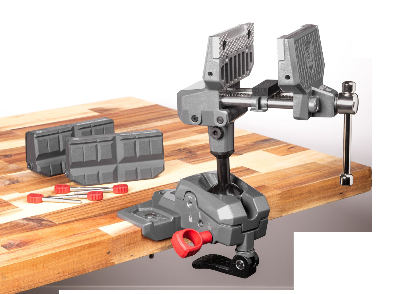 Real Avid Bench Mount Armorer's Master Vice W/TORQ-LOK & Reversible Gun-Fit Sleeves
