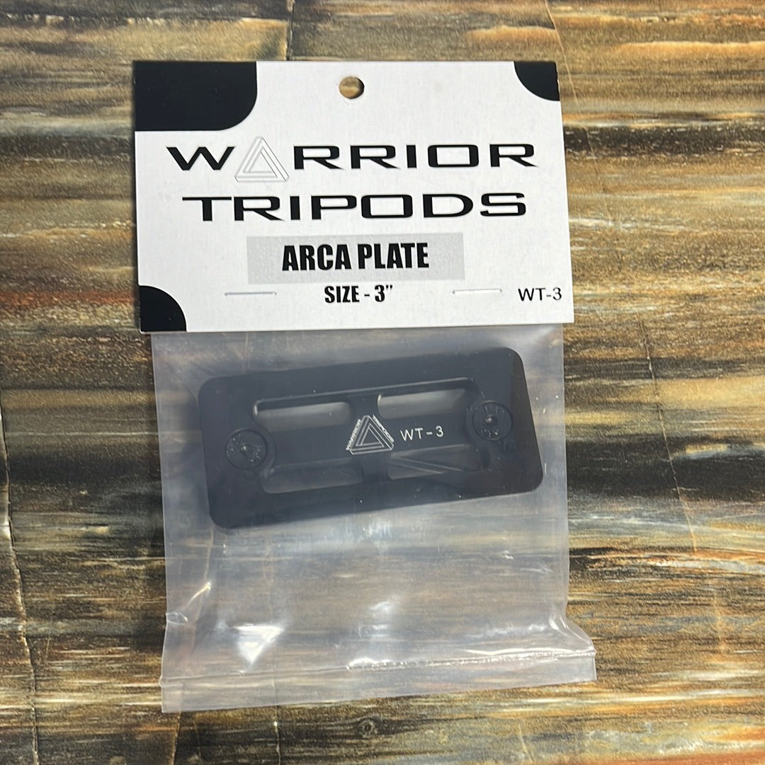 Warrior Tripods Arca Plates (3", 5", 9")