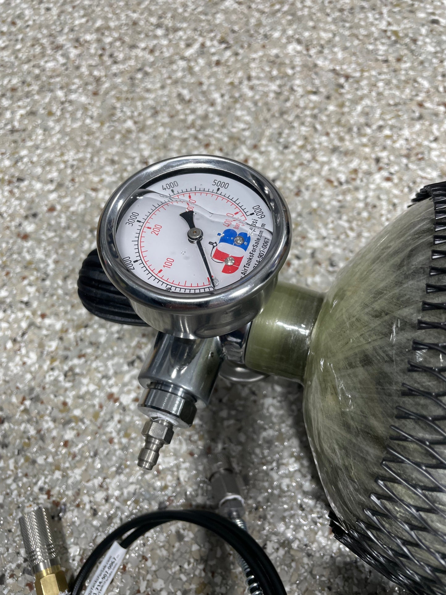 Air Tank 410 Cu In/74 Cu Ft 4500 PSI Tank *PICK UP ONLY*