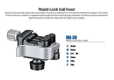 Leofoto MA-30 Rapid Knob Lock Ball Head