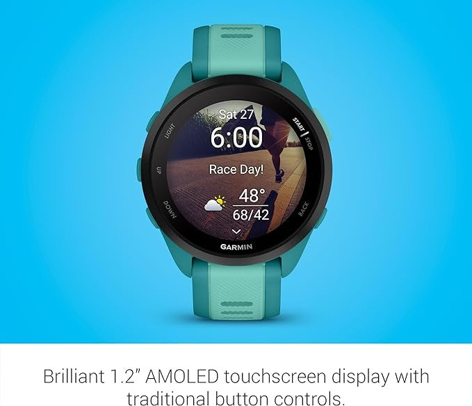 Garmin Forerunner 165 Music GPS Running SmartWatch Turquoise/Aqua