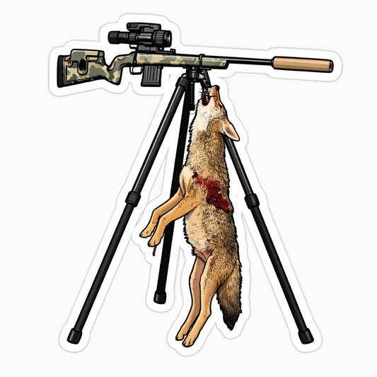 Coyote Hunting Sticker 2.5"
