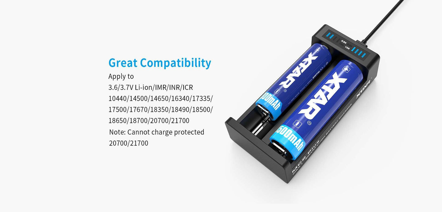 XTAR MC2 Plus Battery Charger