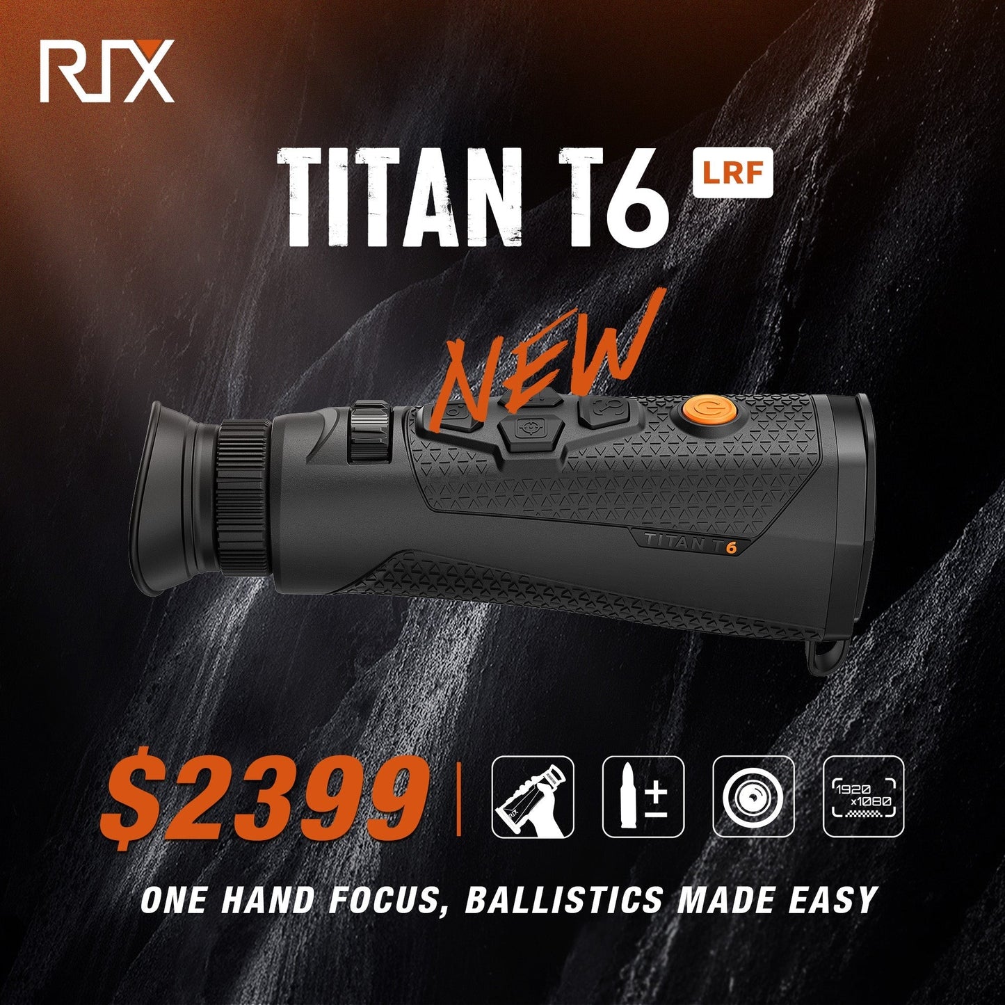 RIX Titan T6 LRF Thermal Monocular