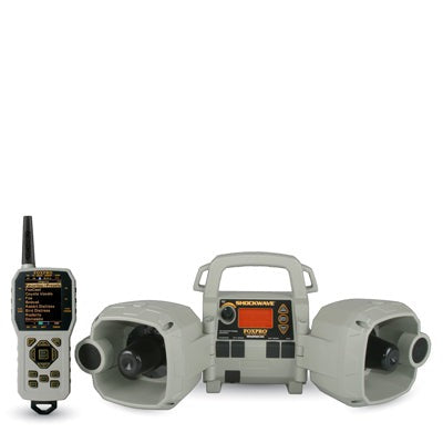 FOXPRO Shockwave Electronic Predator Call with TX-1000 Remote – 4 Speaker Coyote & Game Call