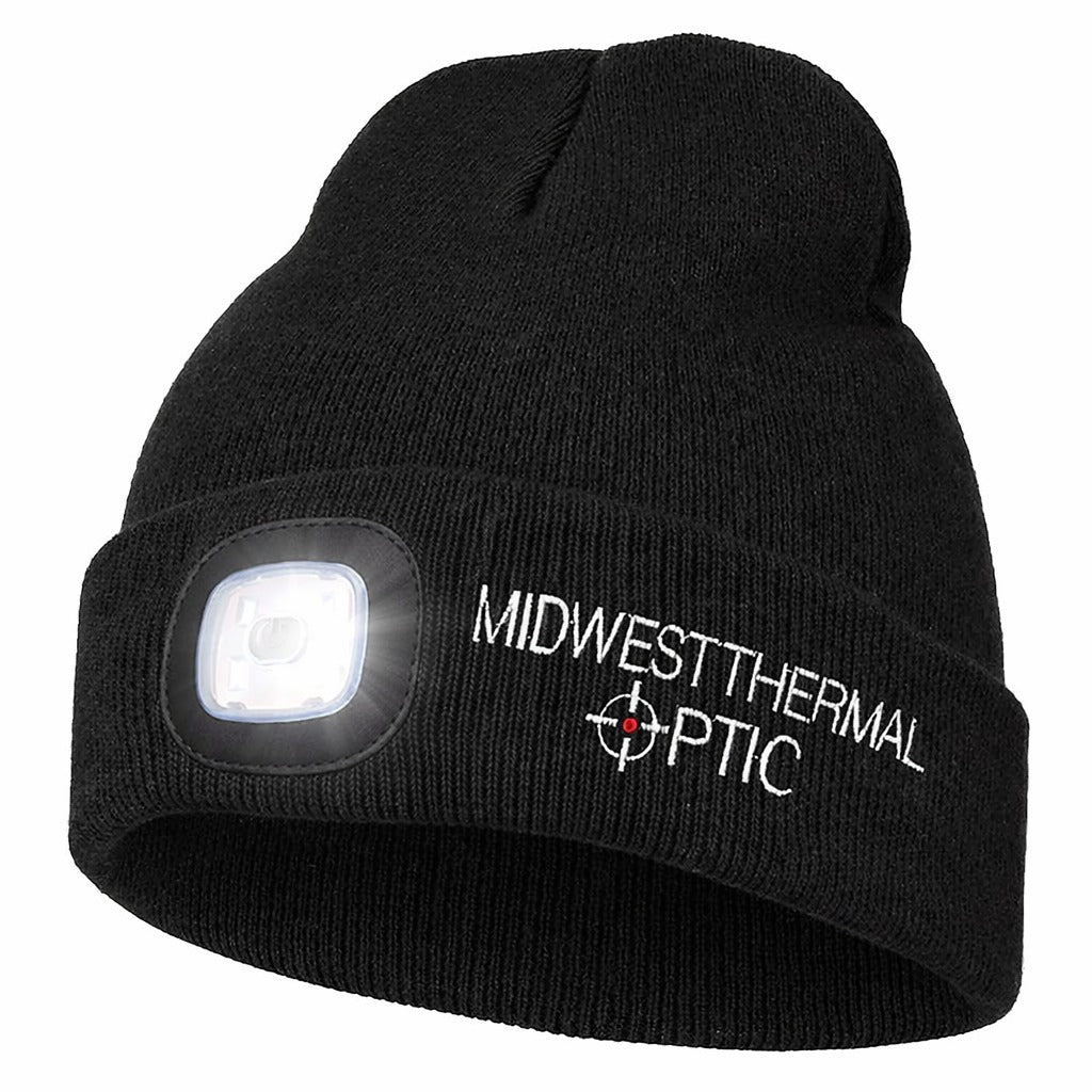Midwest Thermal Optics LED Beanie – Rechargeable Lighted Winter Hat