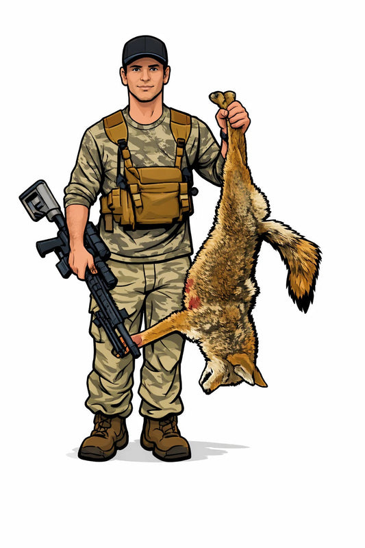 Coyote Hunter Sticker 2.5"