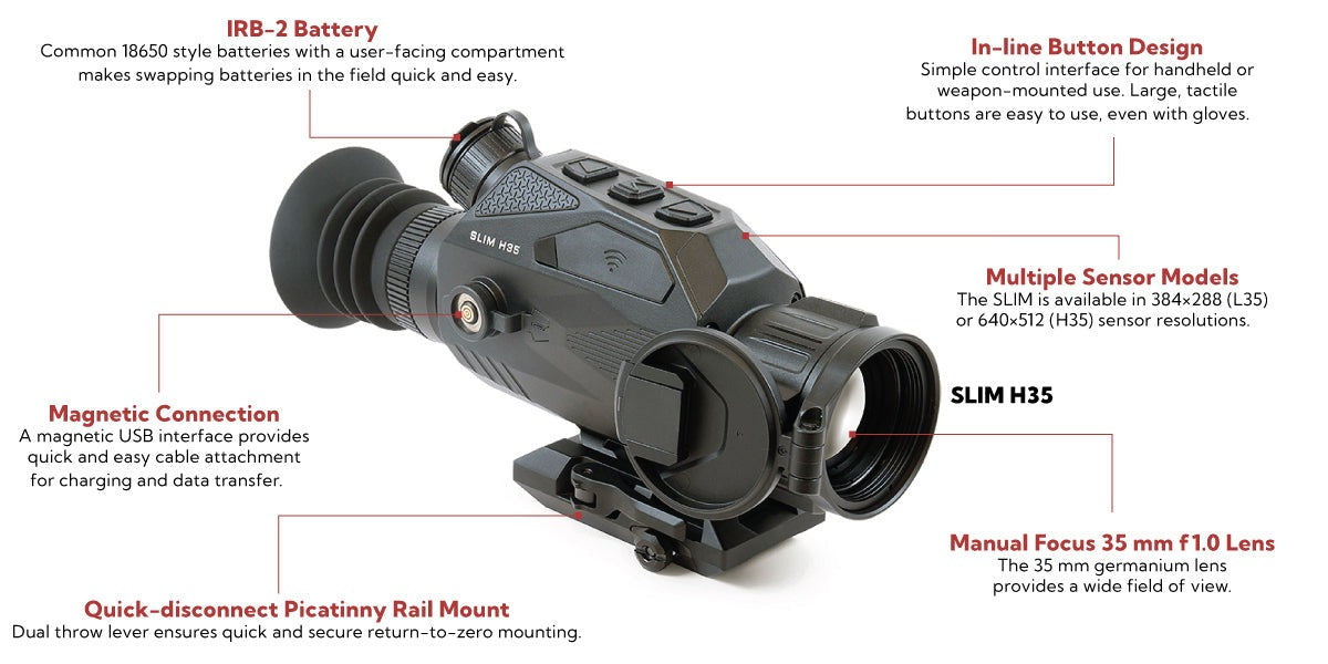 Nocpix SLIM H35 Multi Function Thermal Optic 640 35MM