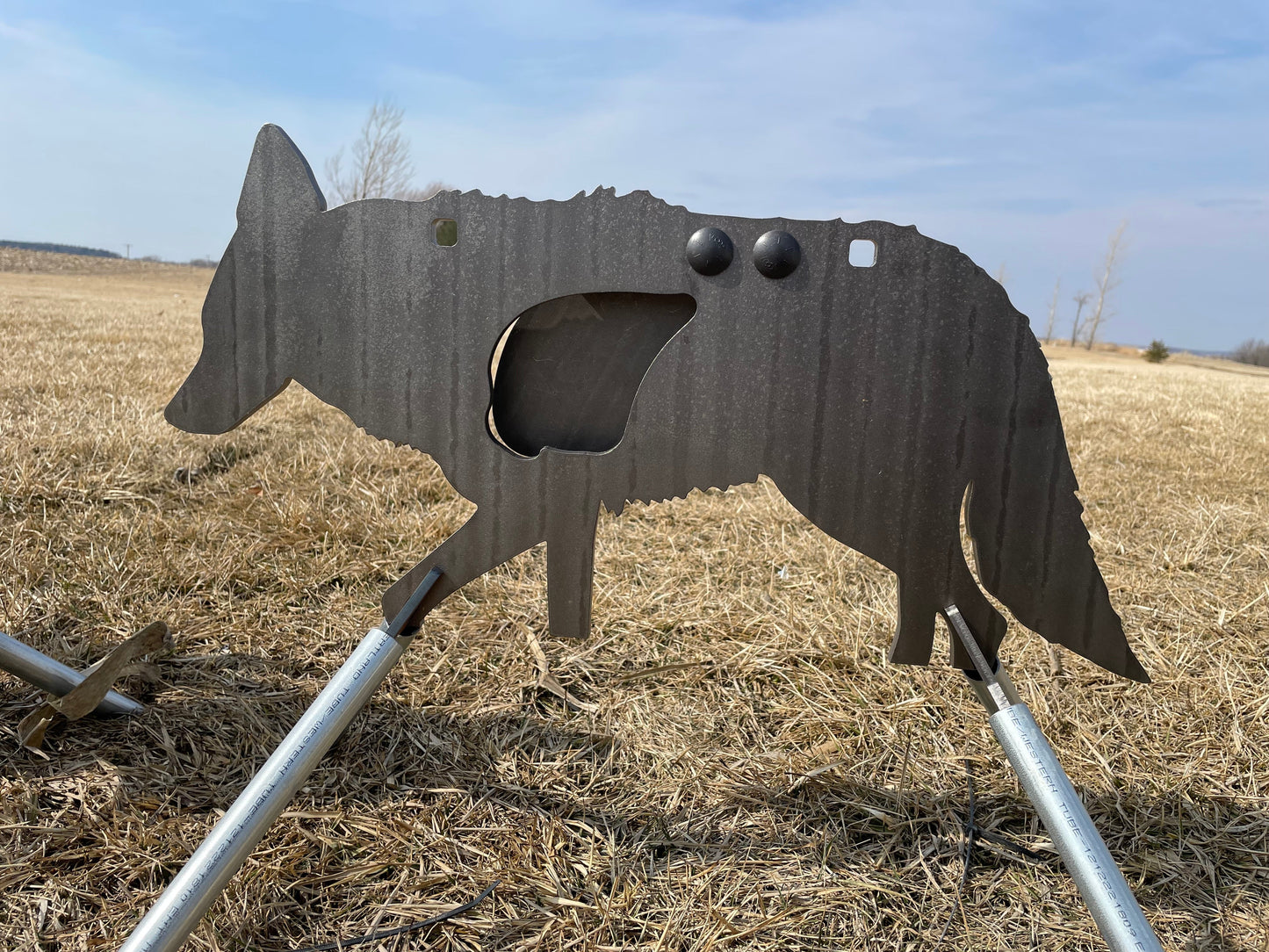 AR500 Coyote Target W/ REACTIVE Vital - Small